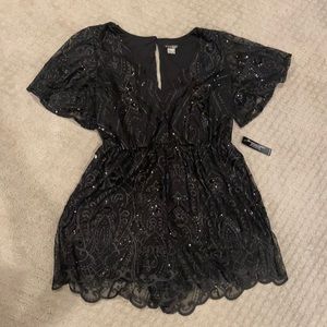 Brand New Gorgeous Lace Sequin Romper